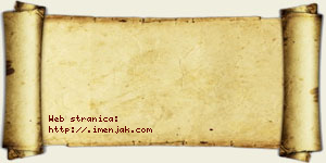 Jeremija Džaković vizit kartica